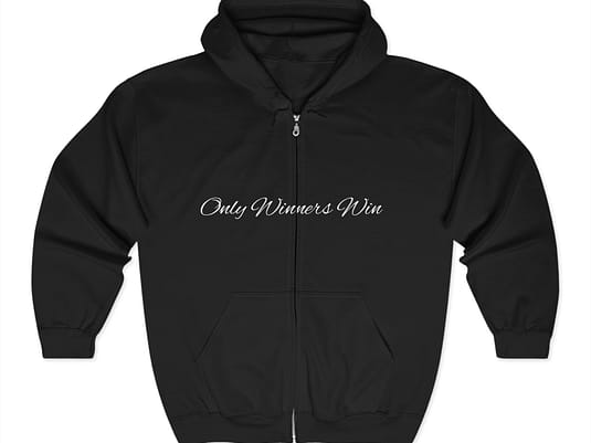 Only Winners Win black hoodies