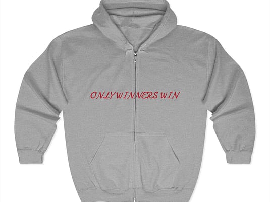 Zip Hooded Sweatshirt - ONLYWINNERSWIN,