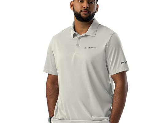 adidas space-dyed polo