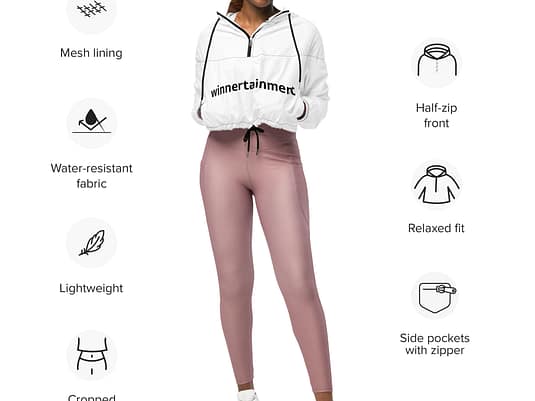 Women’s cropped windbreaker